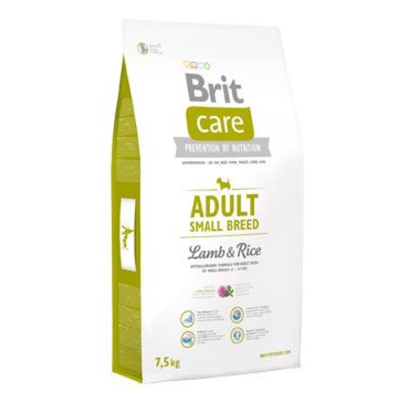 Brit Care Dog Adult Small Breed Lam & Rice 7,5 kg