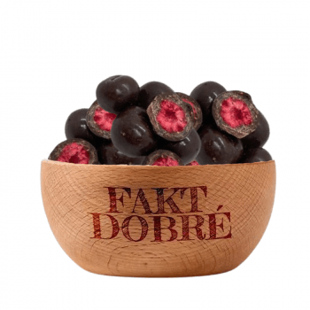 FAKT DOBRÉ Lyofilizované maliny v hořké čokoládě 450 g