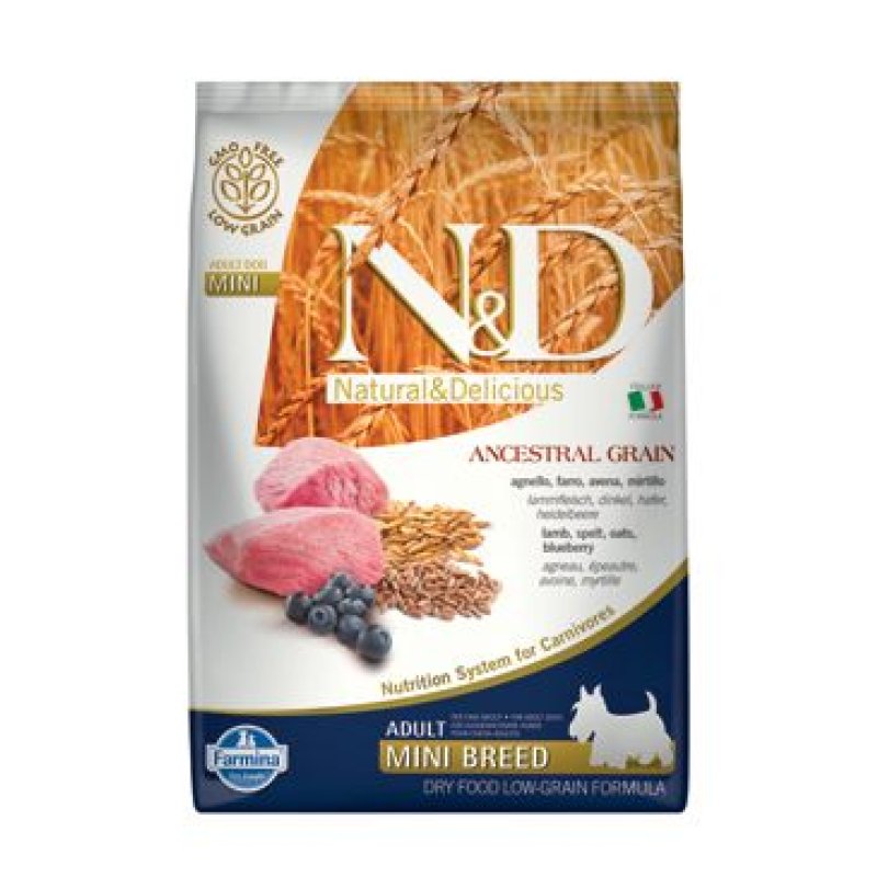 N&D LG DOG Adult Mini Lamb & Blueberry 7 kg