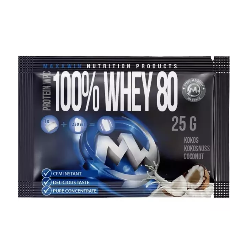 MaxxWin 100 % Whey 80 - 25 g, cappuccino