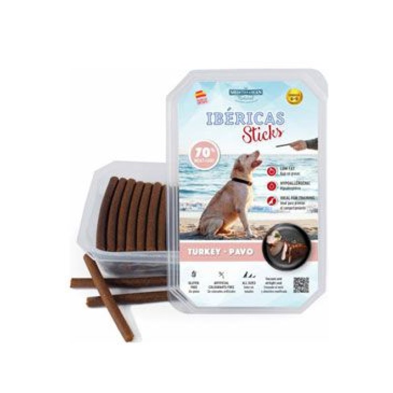 Ibéricas Sticks for Dog-Turkey 800 g 75 ks