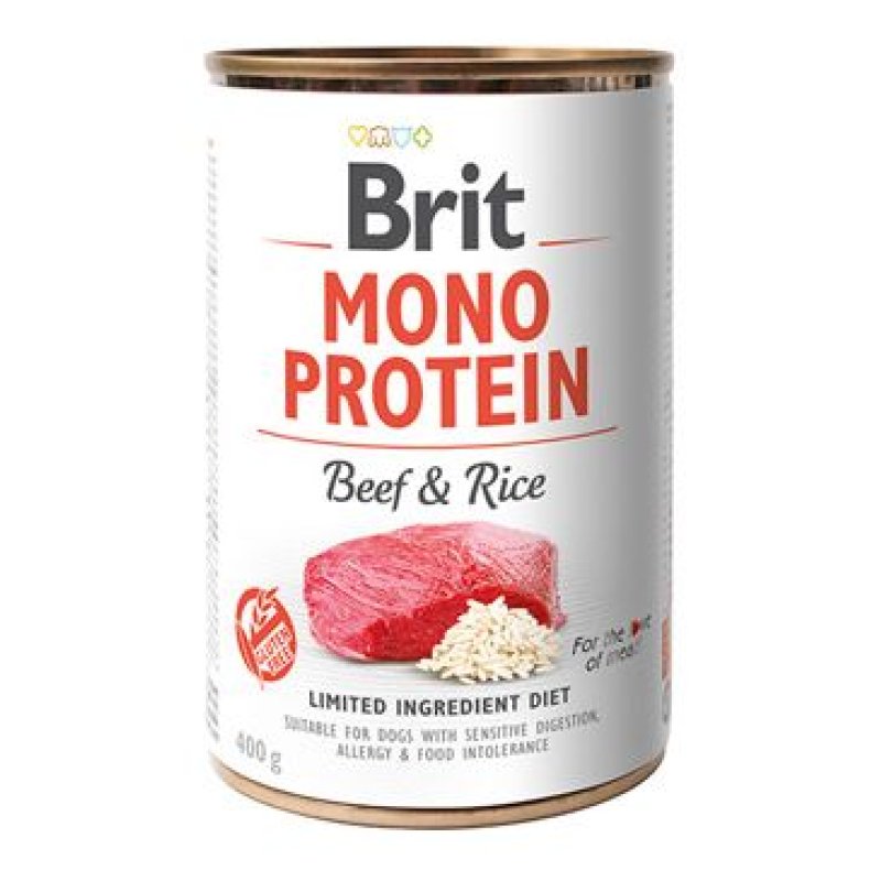 Brit Dog konz Mono Protein Beef & Brown Rice 400 g