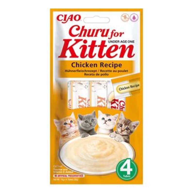 Churu Cat Kitten Chicken Recipe 4 x 14 g