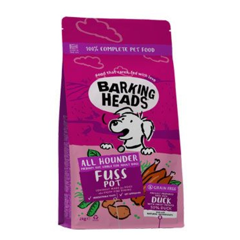 BARKING HEADS All Hounder Fuss Pot Duck 2 kg