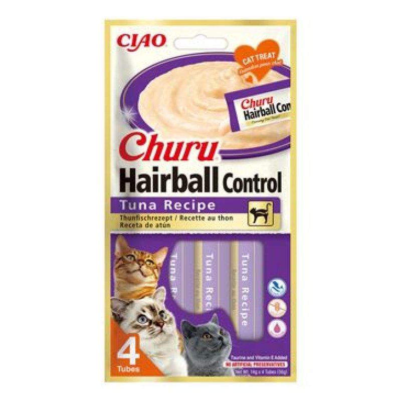 Churu Cat Hairball Tuna Recipe 4 x 14 g