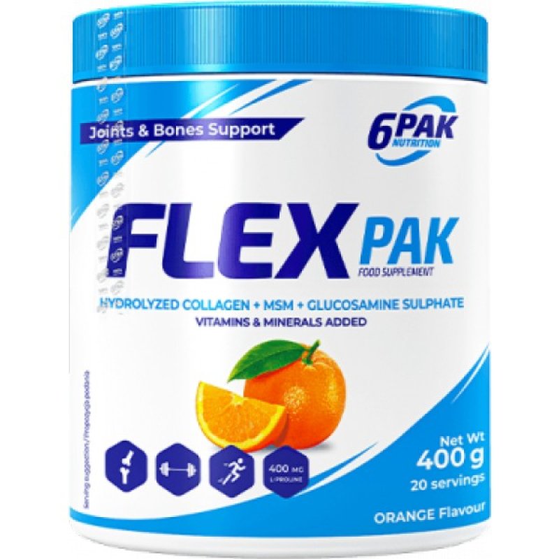 6Pak Nutrition Flex Pak - 400 g, ananas