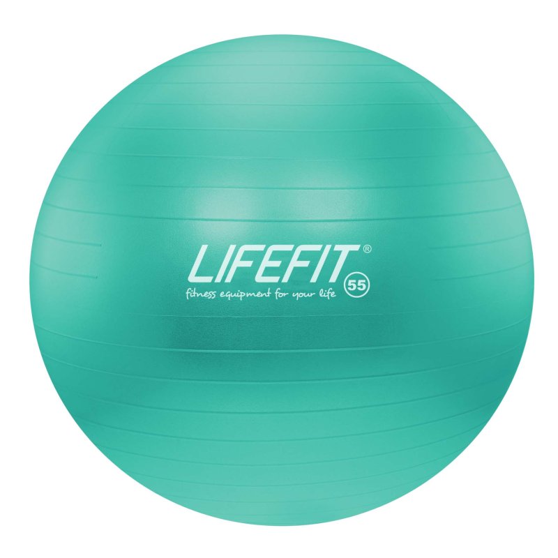 Gymnastický míč LIFEFIT® ANTI-BURST 55 cm, tyrkysový