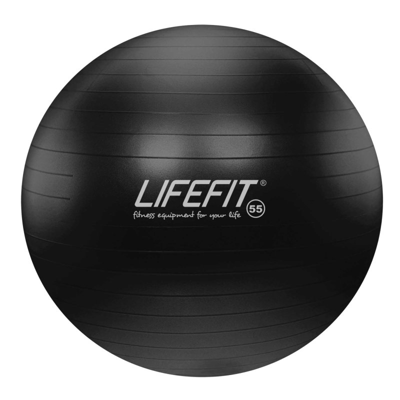 Gymnastický míč LIFEFIT® ANTI-BURST 55 cm, černý