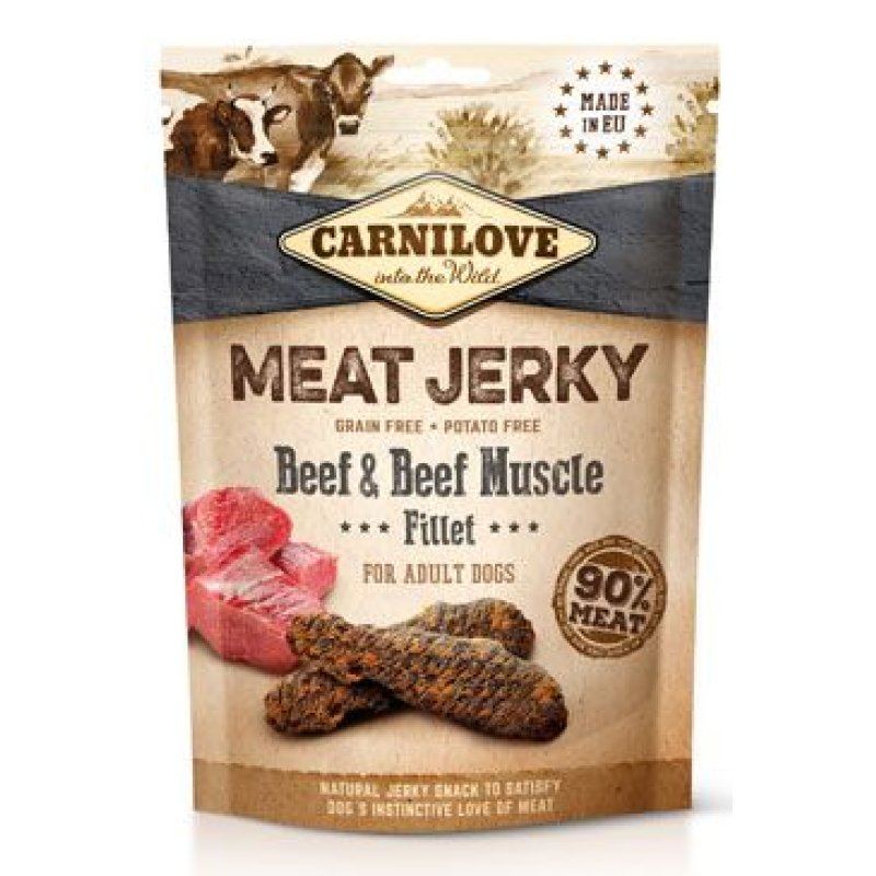 Carnilove Dog Jerky Beef with Beef Muscle Fillet 100 g