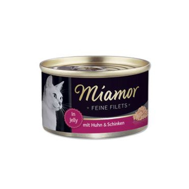 Miamor Cat Filet konzerva kuře+šunka v želé 100 g