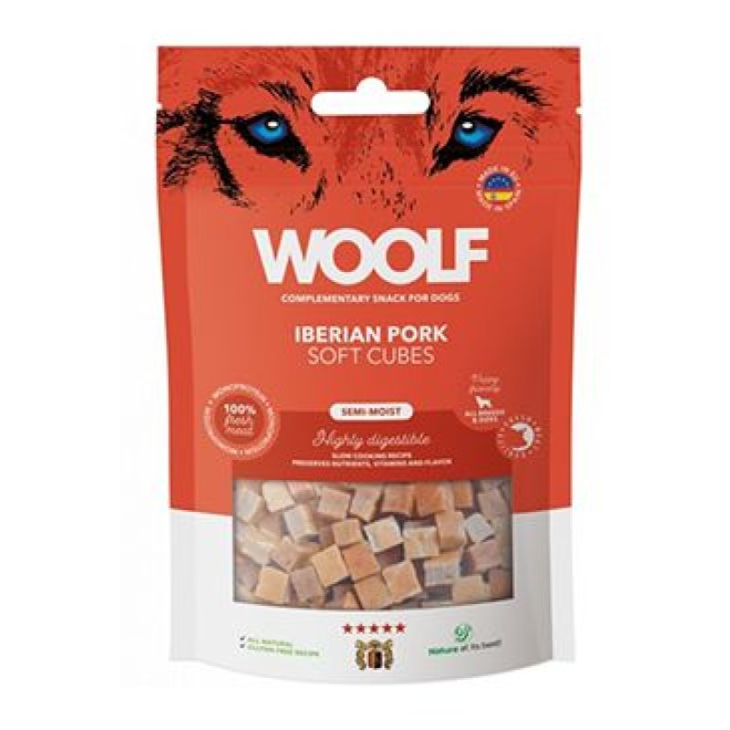 WOOLF pochoutka Soft Cubes Iberian Pork 100 g