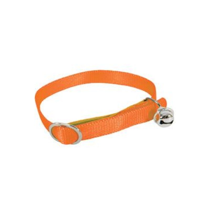 Zolux Obojek kočka nylon 10mm/30cm oranžový