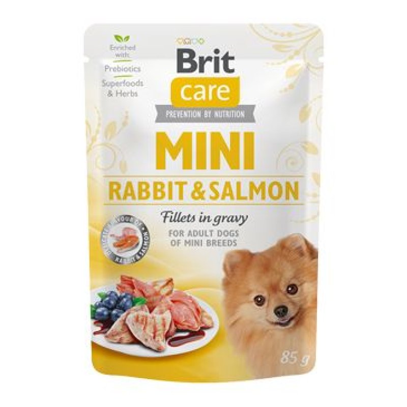 Brit Care Dog Mini Rabbit&Salmon fillets in gravy 85 g