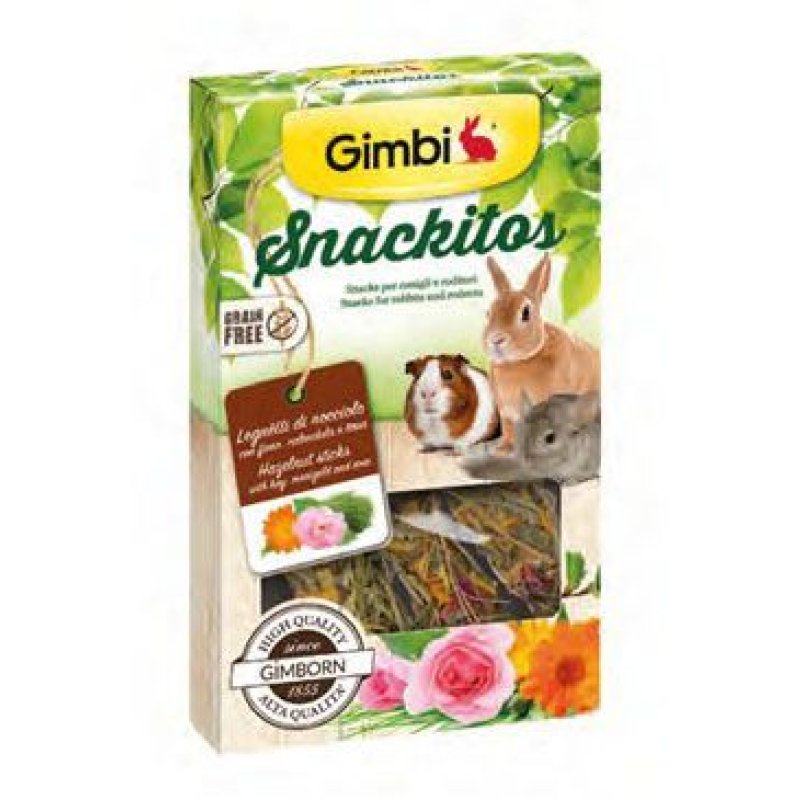 Gimbi SNACKIT pamlsek s lískovým dřevem 45 g