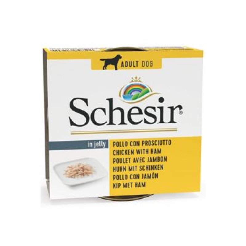 Schesir Dog konz. Adult kuře/šunka 150 g