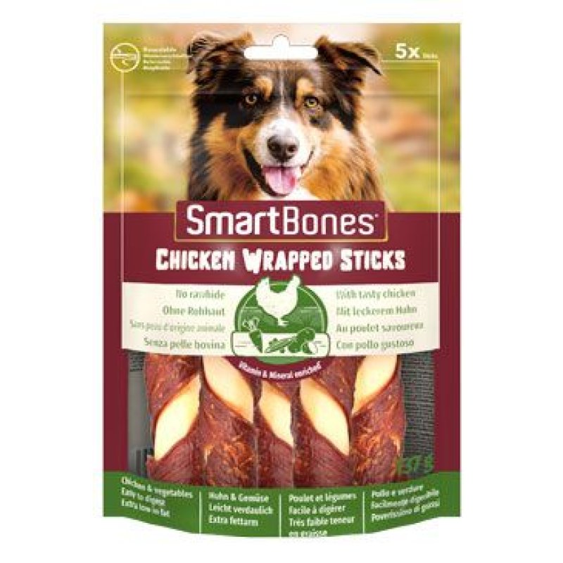 SmartBones Chicken Wrap Sticks Med. 5 ks