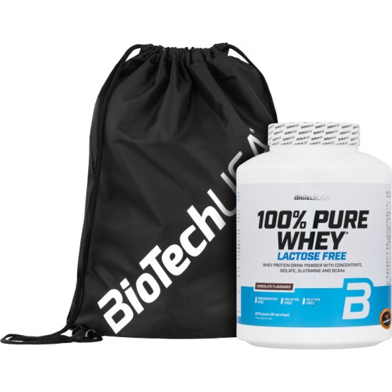 BioTech Nutrition 100 % Pure Whey Lactose Free + Fitness Bag Biotech zdarma 2270