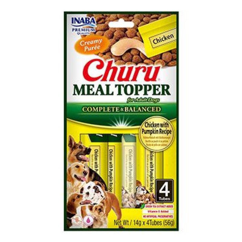 Churu Dog Meal Topper Chicken with Pumpkin Recipe 4 x 14 g