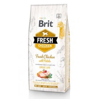 Brit Fresh Dog Chicken & Potato Adult Great Life 12 kg