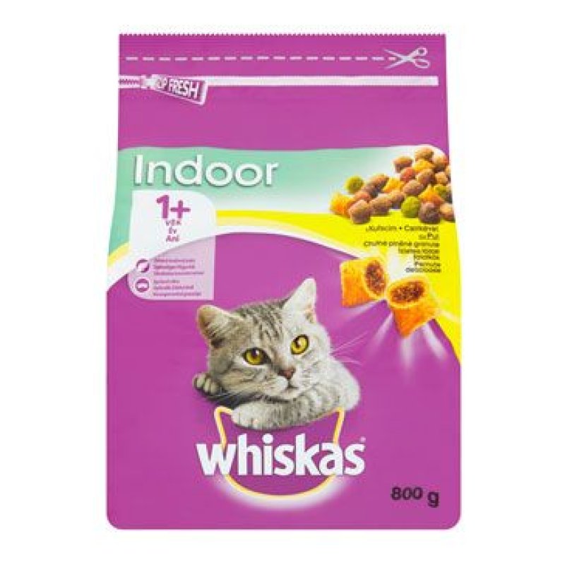 Whiskas Dry s kuřecím masem Indoor 800 g