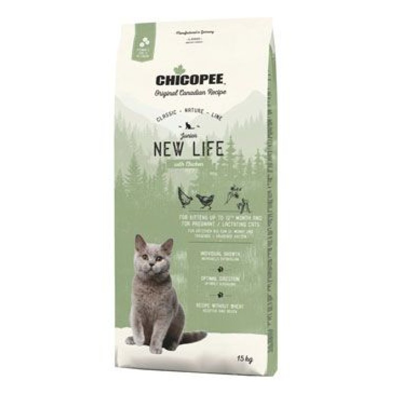 Chicopee Cat JUNIOR New Life Chicken 15 kg