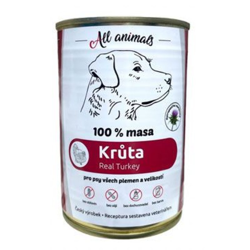 All Animals DOG Krůtí mleté 400 g