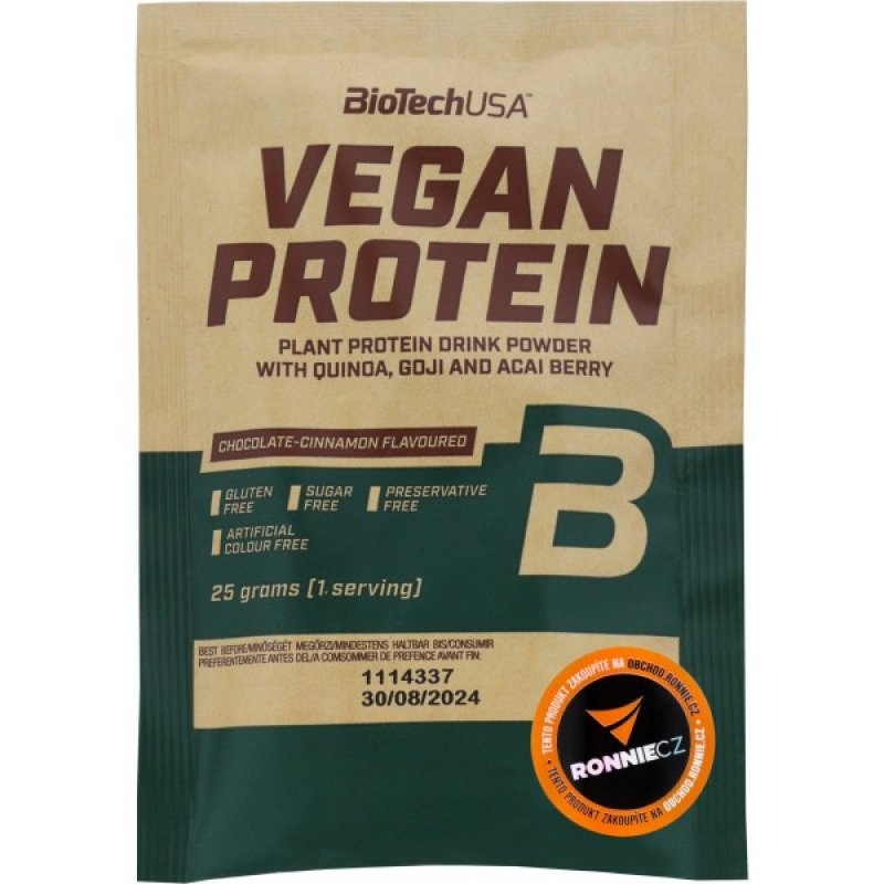 BioTech Nutrition Vegan Protein - 25 g, vanilka-cookie