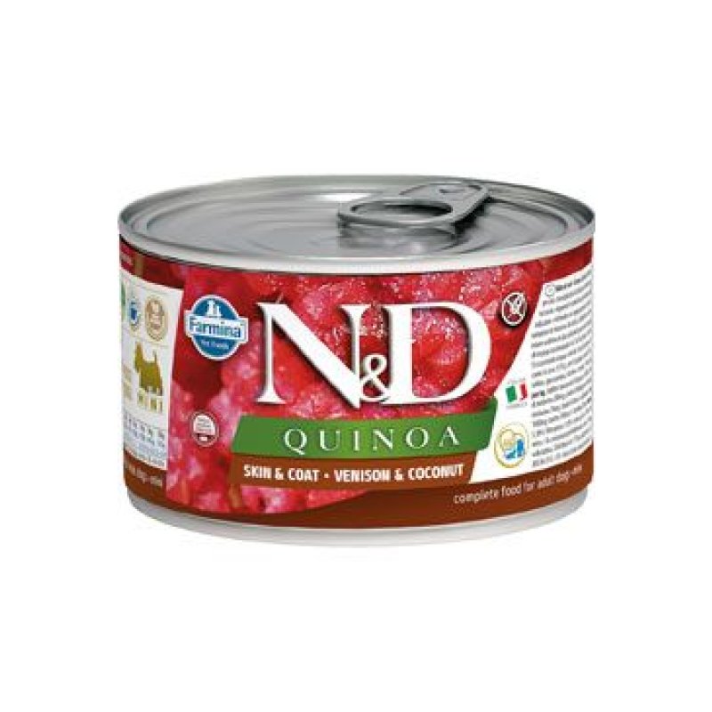 N&D DOG QUINOA Adult Venison & Coconut Mini 140 g