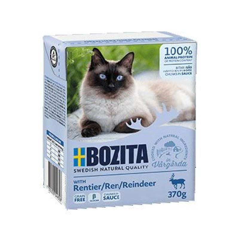 Bozita Cat kousky v omáčce se sobem Tetrapak 370 g