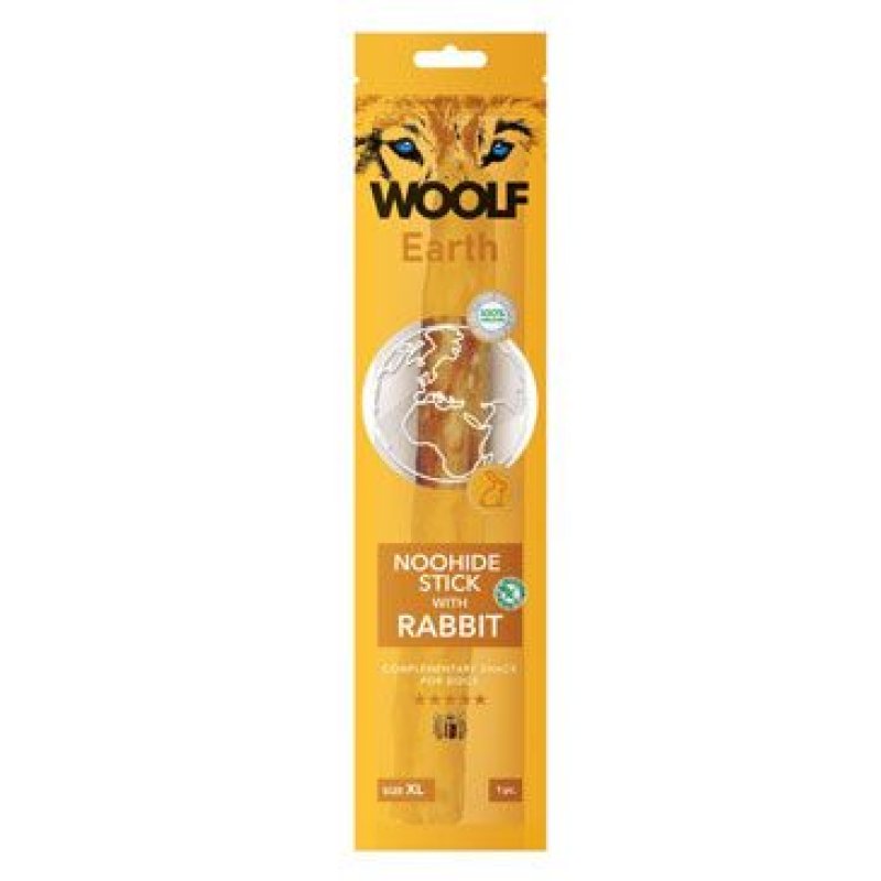 Woolf pochoutka Earth NOOHIDE XL Stick with Rabbit 85 g