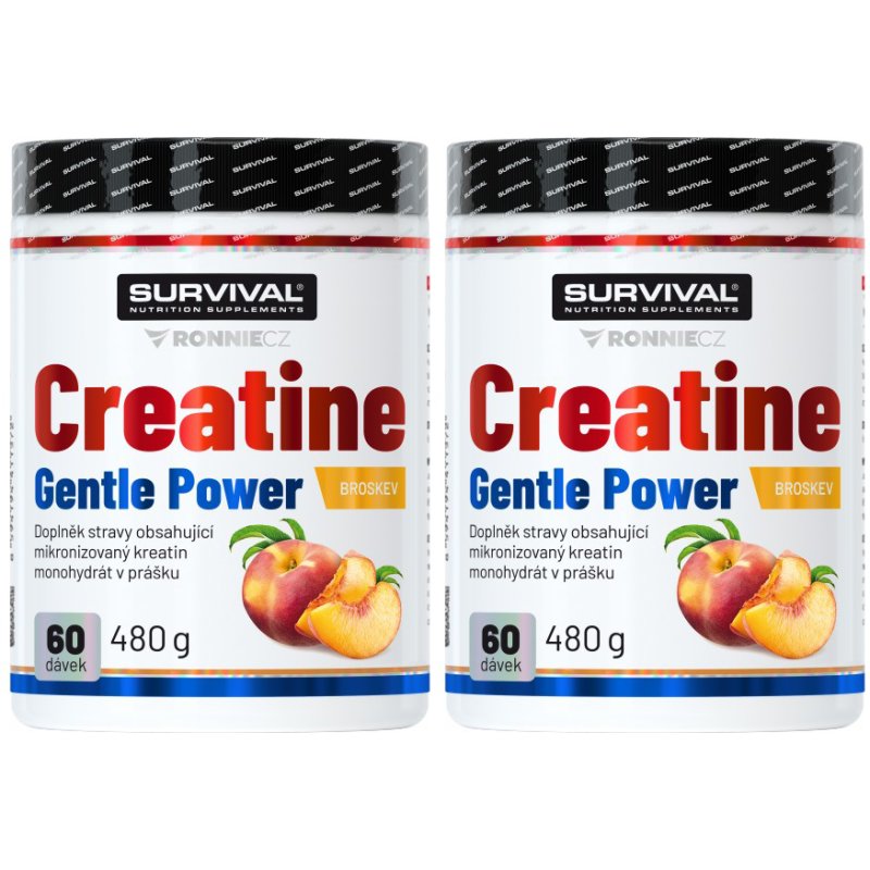 Survival Creatine Monohydrate 480 g, broskev - AKCE 1+1