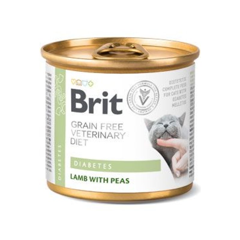 Brit VD Cat GF konz. Diabetes 200 g