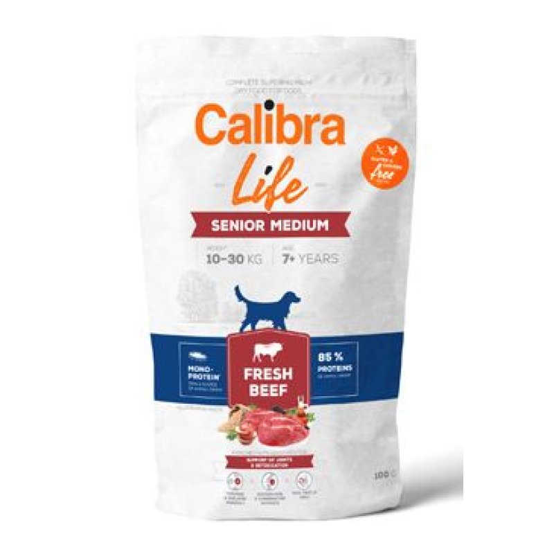 Calibra Dog Life Senior Medium Fresh Beef 100 g