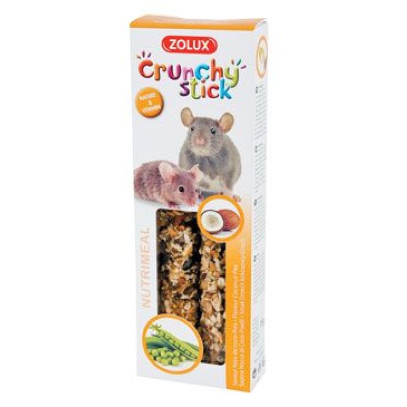 Zolux Pochoutka CRUNCHY STICK kokos/hrách pro myši