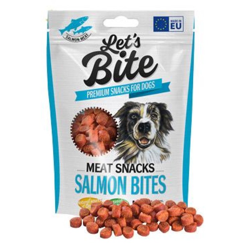 Brit Let's Bite Meat Snacks Salmon Bites 150 g