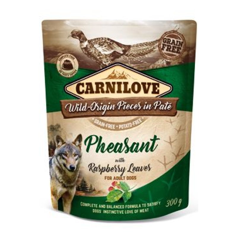 Carnilove Dog Pouch Paté Pheasant & Raspberry 300 g