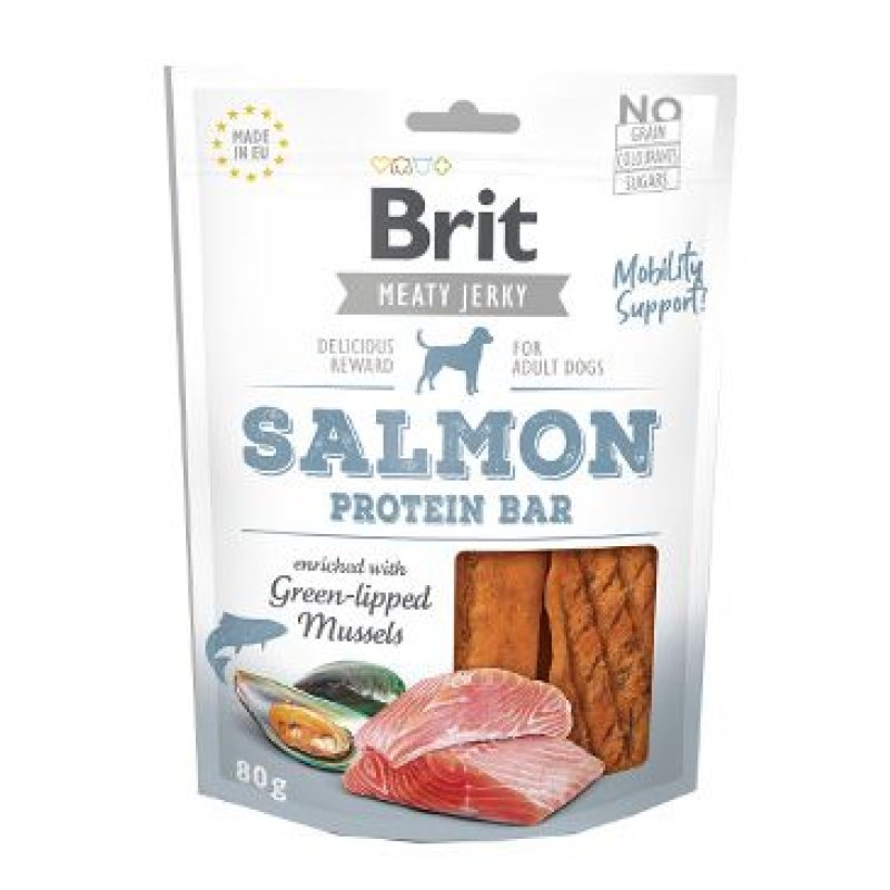 Brit Jerky Salmon Protein Bar 80 g