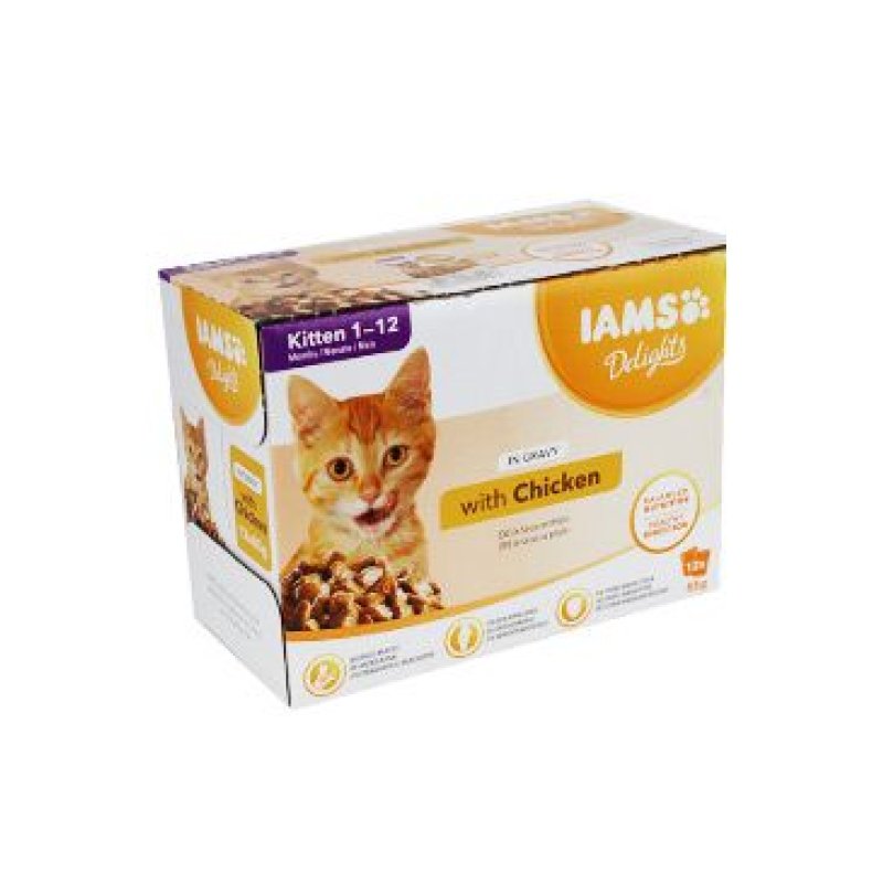 Iams Cat Kotě - v omáčce multipack 12 x 85 g