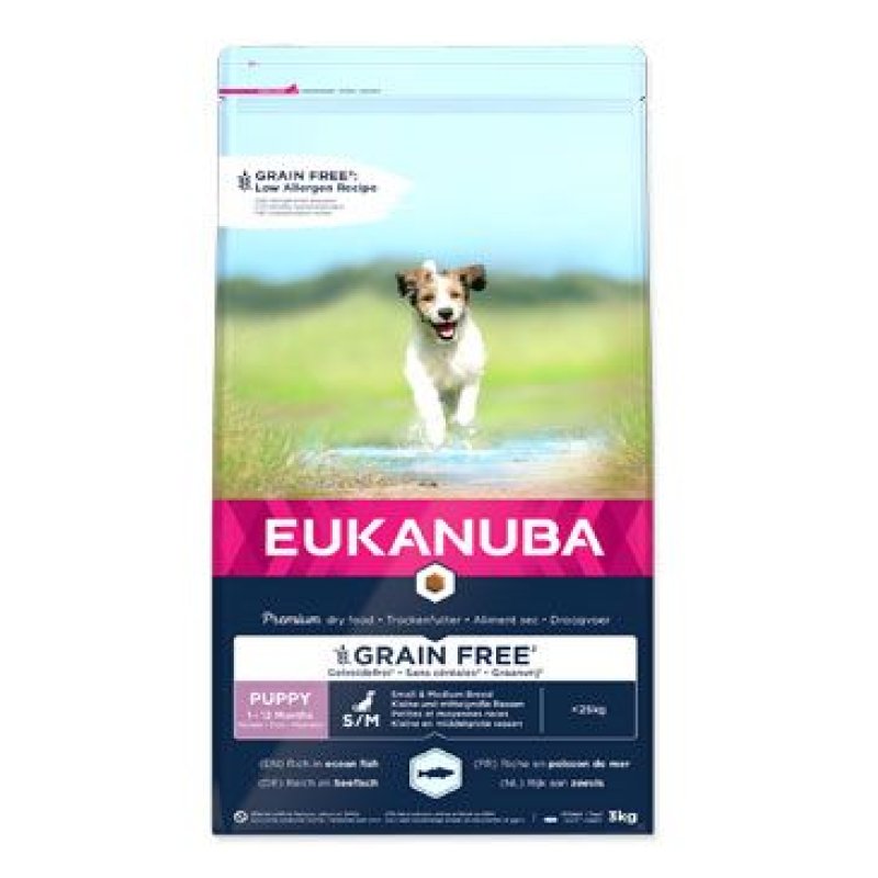 Eukanuba Dog Puppy & Junior Small & Medium Grain Free 3 kg