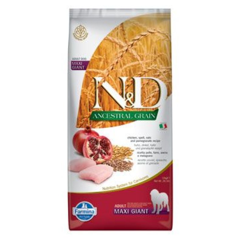 N&D LG DOG Adult Giant Chicken & Pomegranate 12 kg