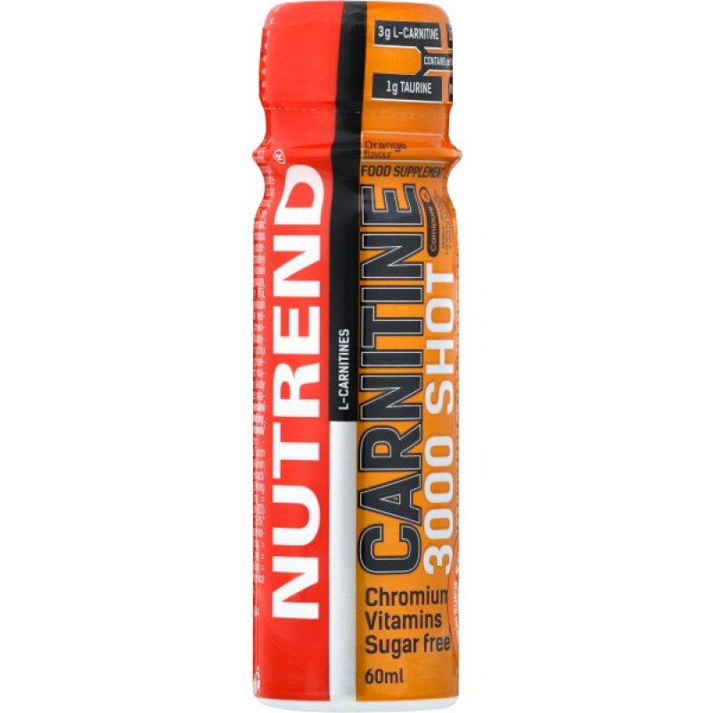 Nutrend Carnitine 3000 Shot - 60 ml, jahoda