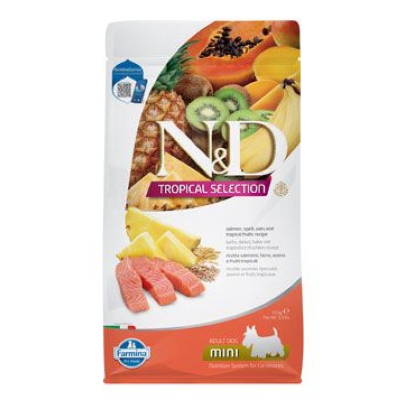 N&D TROPICAL SELECTION DOG Adult Mini Salmon 1,5 kg