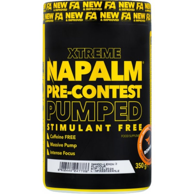 Fitness Authority Xtreme Napalm Pre-Contest Pumped Stimulant Free 350 g