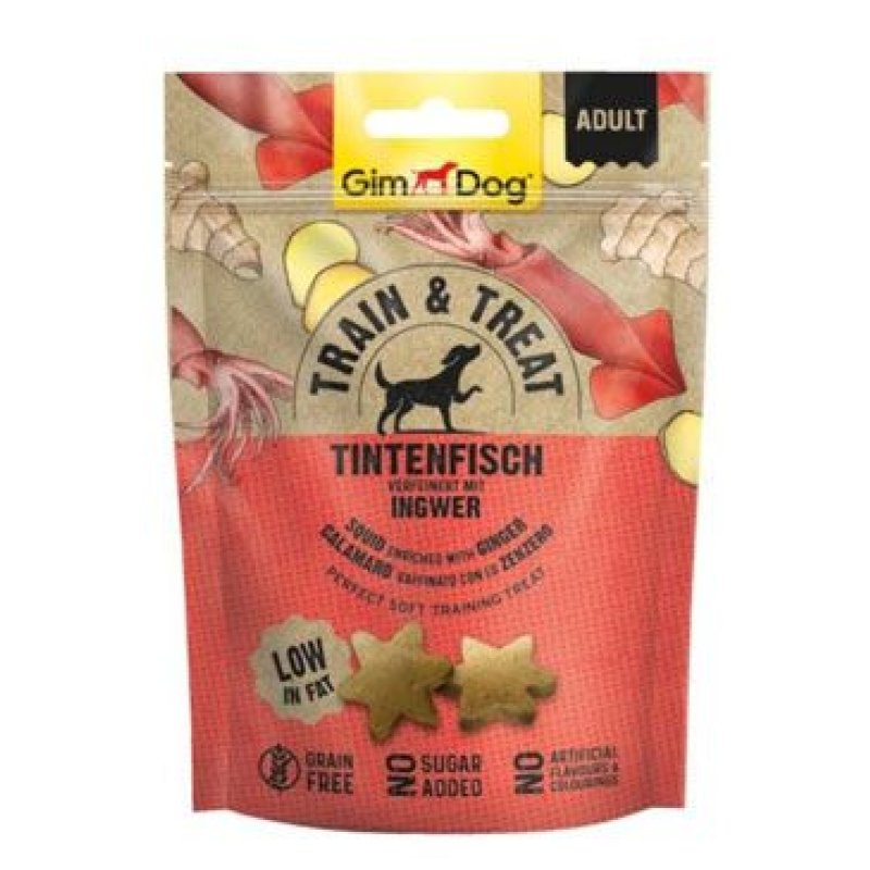 Gimdog Train & Treat sépie se zázvorem 125 g