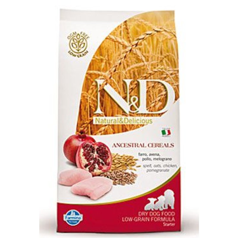 N&D LG DOG Puppy Starter Chicken & Pomegr 800 g