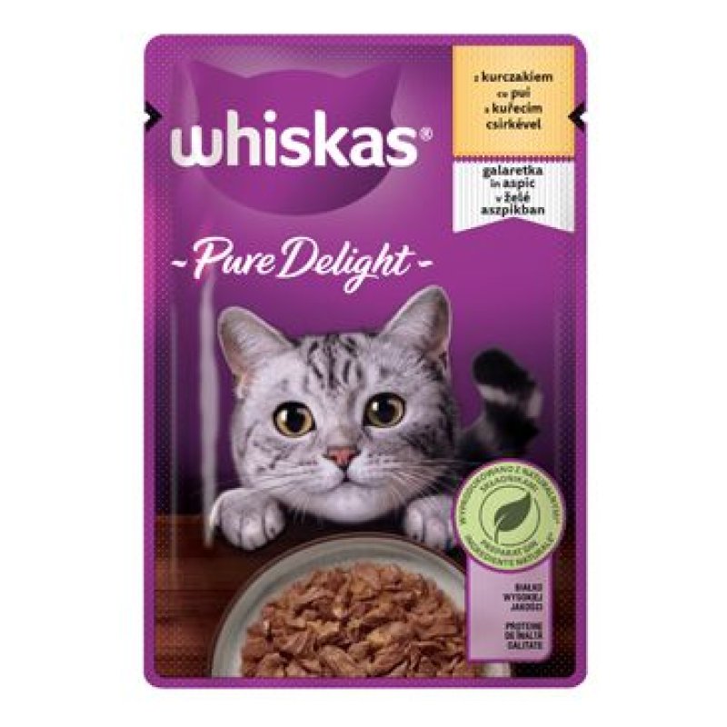 Whiskas kaps. Pure Delight kuřecí v želé 85 g