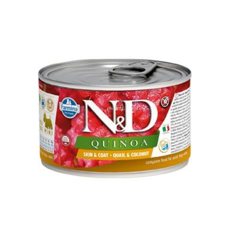 N&D DOG QUINOA Adult Quail & Coconut Mini 140 g