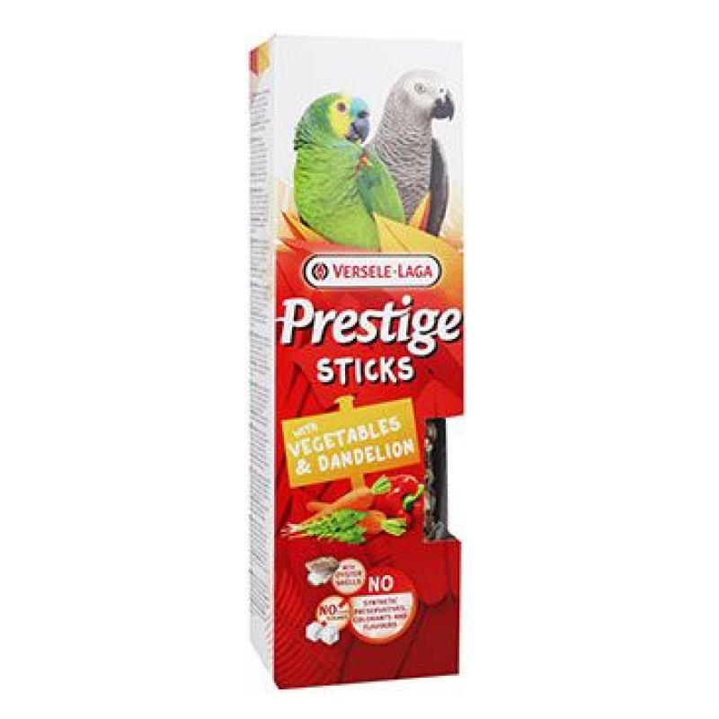 VL Prestige Sticks pro velké papoušky Veg.&Dand. 2x70g