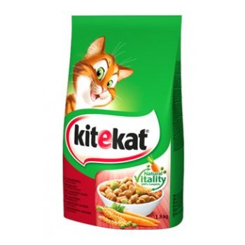 Kitekat Dry hovězí se zeleninou 1,8 kg