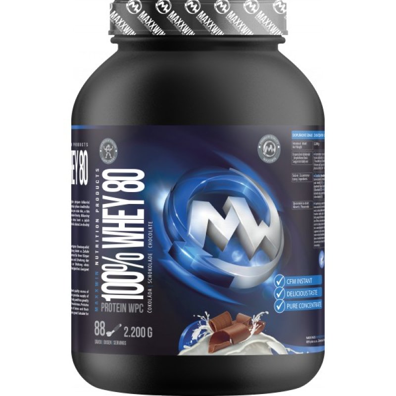 MaxxWin 100 % Whey 80 - 2200 g, čokoláda